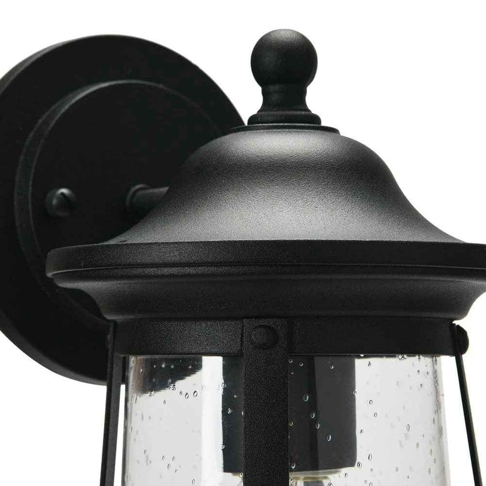 Portside - Matte Black Metal and Seedy Glass Outdoor Light by Robert Stevenson Lighting 8 Portside - Matte Black Metal and Seedy Glass Outdoor Light by Robert Stevenson Lighting - Image 6