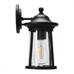 Portside - Matte Black Metal and Seedy Glass Outdoor Light by Robert Stevenson Lighting 12 Portside - Matte Black Metal and Seedy Glass Outdoor Light by Robert Stevenson Lighting -Litton Lane Sales black robert stevenson lighting outdoor sconces ec1226 4f 1000