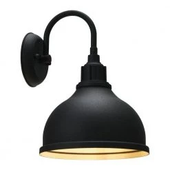 Landon - Weathered Zinc Round Outdoor Light with Metal Shade by Robert Stevenson Lighting -Litton Lane Sales black robert stevenson lighting outdoor sconces ec1229 c3 1000