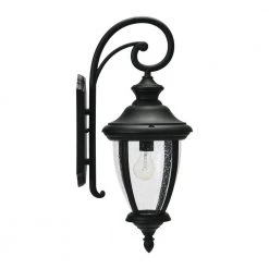 Prestwick - Metal and Glass Outdoor Light, Matte Black by Robert Stevenson Lighting 14 Prestwick - Metal and Glass Outdoor Light, Matte Black by Robert Stevenson Lighting -Litton Lane Sales black robert stevenson lighting outdoor sconces ec1232 1f 1000