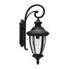 Prestwick - Metal and Glass Outdoor Light, Matte Black by Robert Stevenson Lighting 1 Prestwick - Metal and Glass Outdoor Light, Matte Black by Robert Stevenson Lighting -Litton Lane Sales black robert stevenson lighting outdoor sconces ec1232 64 1000