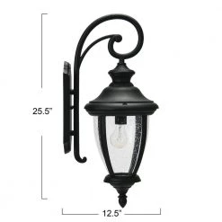 Prestwick - Metal and Glass Outdoor Light, Matte Black by Robert Stevenson Lighting 17 Prestwick - Metal and Glass Outdoor Light, Matte Black by Robert Stevenson Lighting -Litton Lane Sales black robert stevenson lighting outdoor sconces ec1232 76 1000