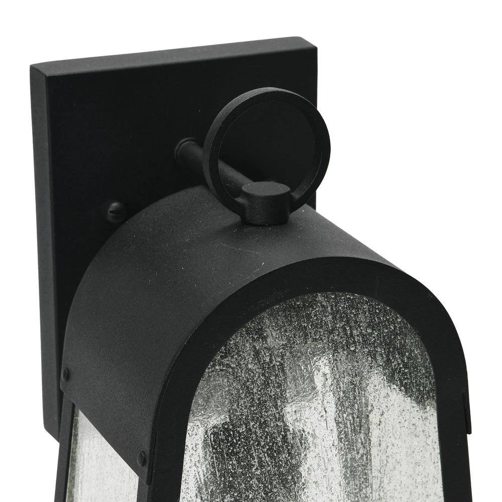 Revere - Textured Black Metal and Seedy Glass Outdoor Light by Robert Stevenson Lighting 7 Revere - Textured Black Metal and Seedy Glass Outdoor Light by Robert Stevenson Lighting - Image 5