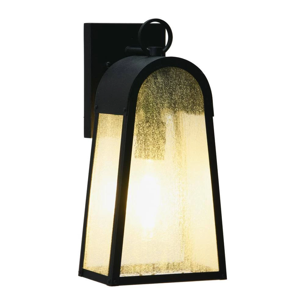 Revere - Textured Black Metal and Seedy Glass Outdoor Light by Robert Stevenson Lighting 8 Revere - Textured Black Metal and Seedy Glass Outdoor Light by Robert Stevenson Lighting - Image 6