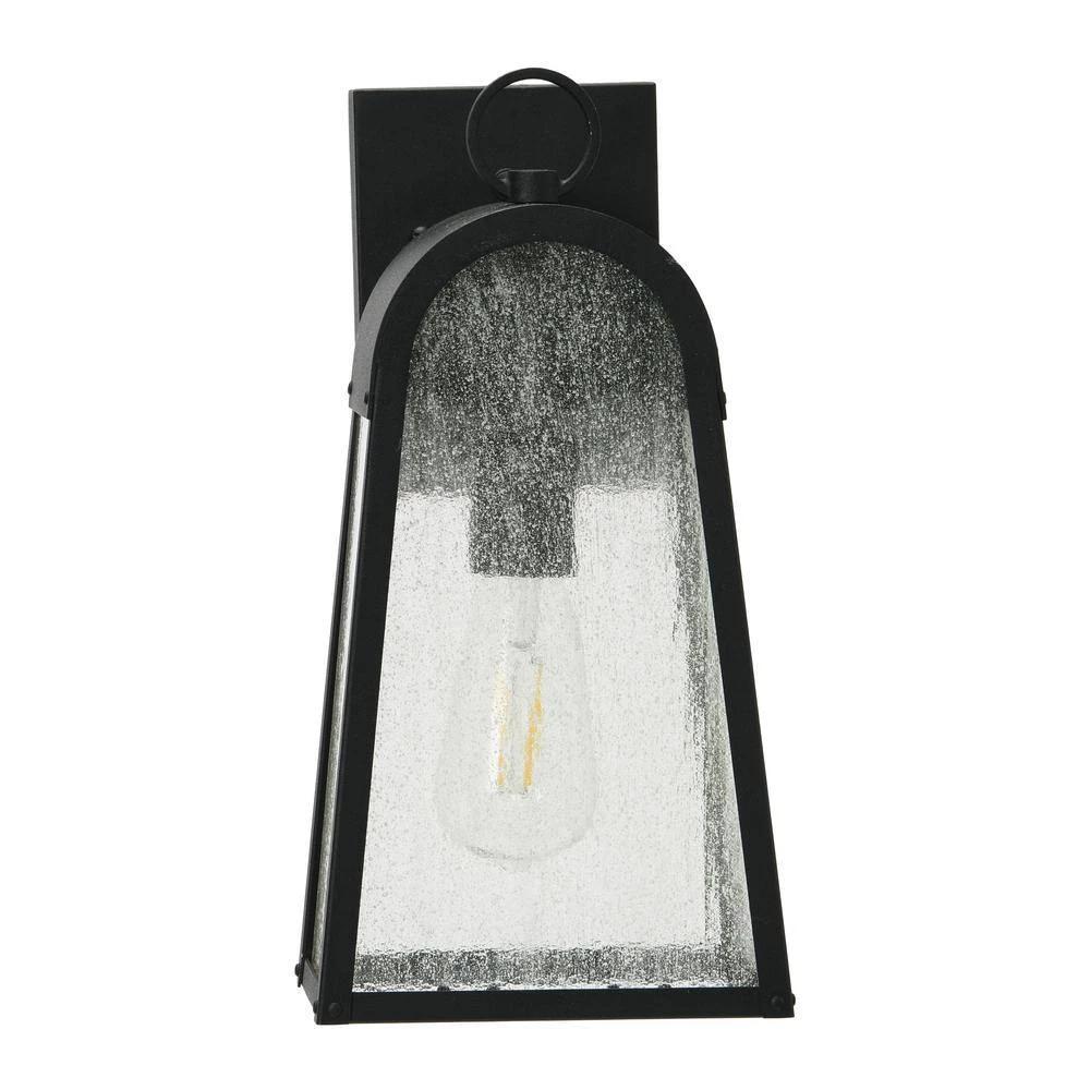 Revere - Textured Black Metal and Seedy Glass Outdoor Light by Robert Stevenson Lighting 6 Revere - Textured Black Metal and Seedy Glass Outdoor Light by Robert Stevenson Lighting - Image 4
