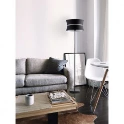 Verdi Straight Floor Lamp by Bromi Design -Litton Lane Sales black white bromi design floor lamps b6401 31 1000