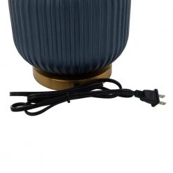 20 in. Blue Glass Transitional Table Lamp by Litton Lane 14 20 in. Blue Glass Transitional Table Lamp by Litton Lane -Litton Lane Sales blue litton lane table lamps 040194 44 1000