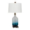 28 in. Blue Glass Coastal Accent Lamp (Set of 2) by Litton Lane -Litton Lane Sales blue litton lane table lamps 042469 66 1000