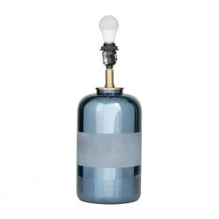 24 in. Blue Stoneware Modern Accent Lamp by Litton Lane 14 24 in. Blue Stoneware Modern Accent Lamp by Litton Lane -Litton Lane Sales blue litton lane table lamps 042531 c3 1000