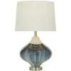 24 in. Blue Glass Modern Table Lamp by Litton Lane -Litton Lane Sales blue litton lane table lamps 042827 64 1000