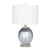 23 in. Blue Glass Modern Accent Lamp (Set of 2) by Litton Lane