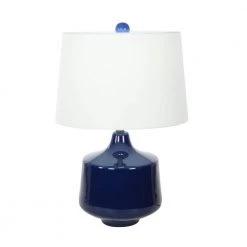 23 in. Blue Porcelain Table Lamp (Set of 2) by Litton Lane