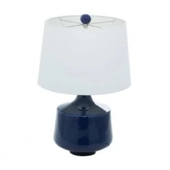 23 in. Blue Porcelain Table Lamp (Set of 2) by Litton Lane -Litton Lane Sales blue litton lane table lamps 78494 c3 1000