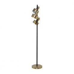 67 in. Brass Metal Contemporary Floor Lamp by Litton Lane -Litton Lane Sales brass litton lane floor lamps 042430 c3 1000