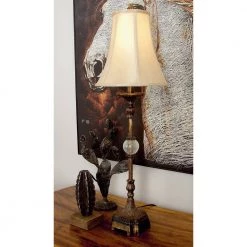 34 in. Bronze Polystone Buffet Lamp by Litton Lane -Litton Lane Sales bronze litton lane table lamps 49961 31 1000