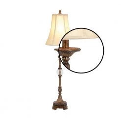34 in. Bronze Polystone Buffet Lamp by Litton Lane -Litton Lane Sales bronze litton lane table lamps 49961 4f 1000