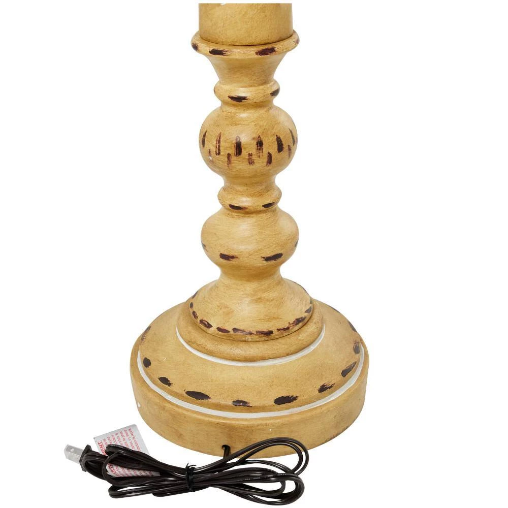 60 in. Brown Polystone Floor Lamp by Litton Lane 7 60 in. Brown Polystone Floor Lamp by Litton Lane - Image 5