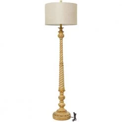 60 in. Brown Polystone Floor Lamp by Litton Lane 13 60 in. Brown Polystone Floor Lamp by Litton Lane -Litton Lane Sales brown litton lane floor lamps 042781 40 1000