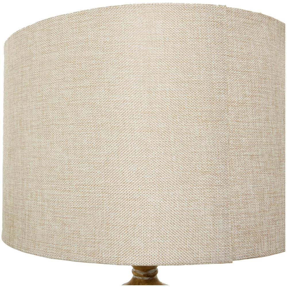 60 in. Brown Polystone Floor Lamp by Litton Lane 6 60 in. Brown Polystone Floor Lamp by Litton Lane - Image 4