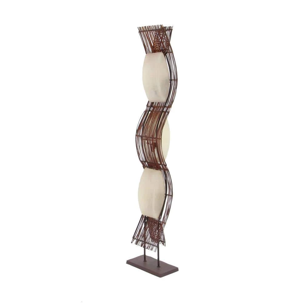 67 in. Brown Metal Floor Lamp by Litton Lane 7 67 in. Brown Metal Floor Lamp by Litton Lane - Image 5