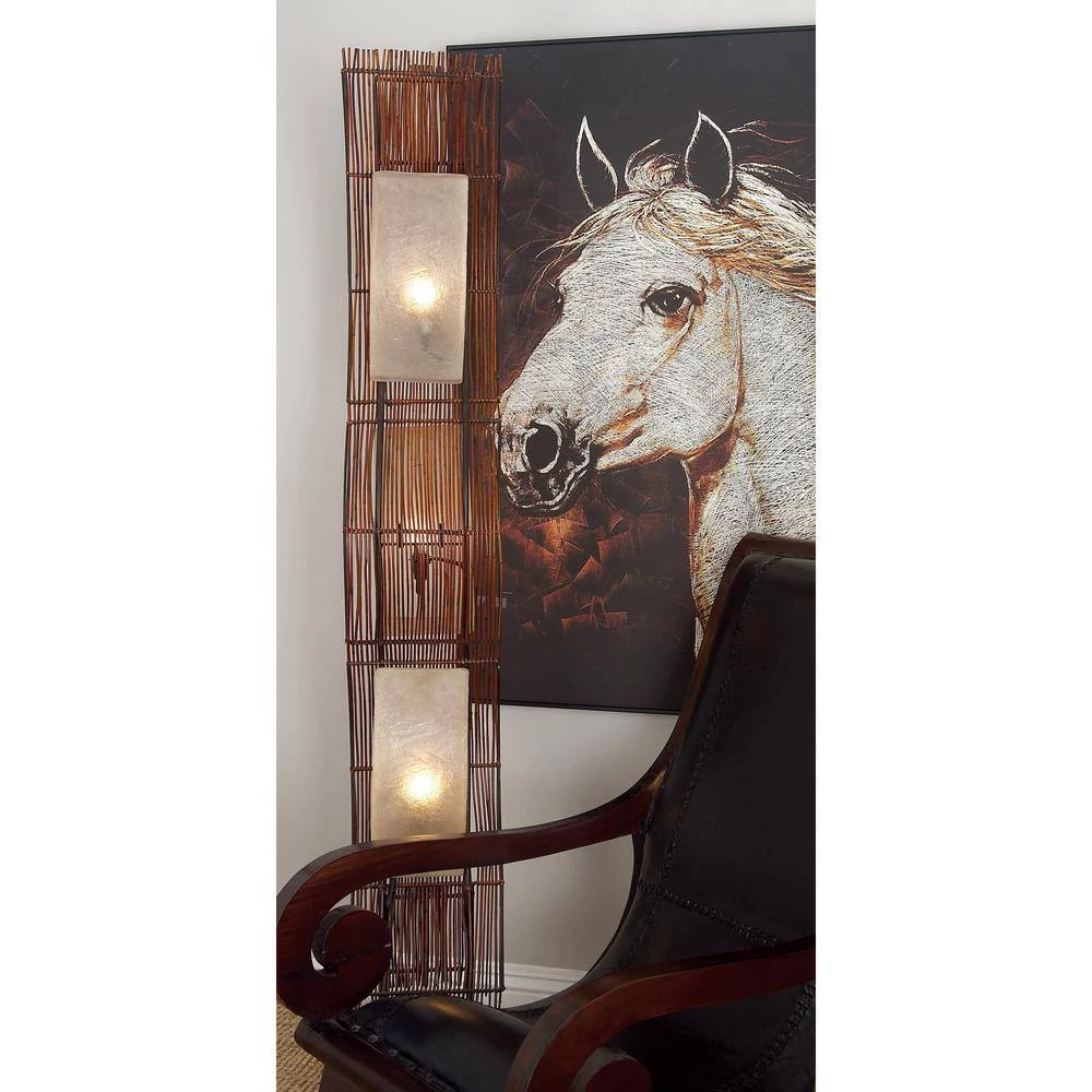 67 in. Brown Metal Floor Lamp by Litton Lane 12 67 in. Brown Metal Floor Lamp by Litton Lane - Image 10