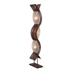 67 in. Brown Metal Floor Lamp by Litton Lane
