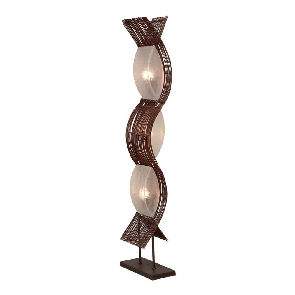 67 in. Brown Metal Floor Lamp by Litton Lane 3 67 in. Brown Metal Floor Lamp by Litton Lane