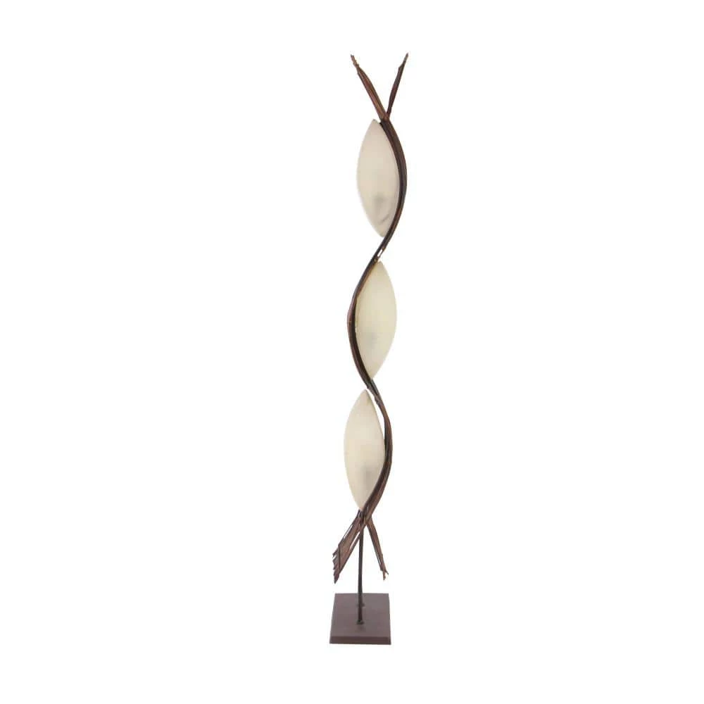 67 in. Brown Metal Floor Lamp by Litton Lane 6 67 in. Brown Metal Floor Lamp by Litton Lane - Image 4