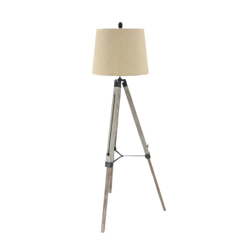 61 in. Brown Wood Floor Lamp by Litton Lane 5 61 in. Brown Wood Floor Lamp by Litton Lane - Image 3