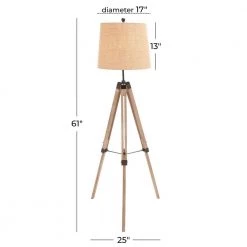 61 in. Brown Wood Floor Lamp by Litton Lane 14 61 in. Brown Wood Floor Lamp by Litton Lane -Litton Lane Sales brown litton lane floor lamps 97334 76 1000