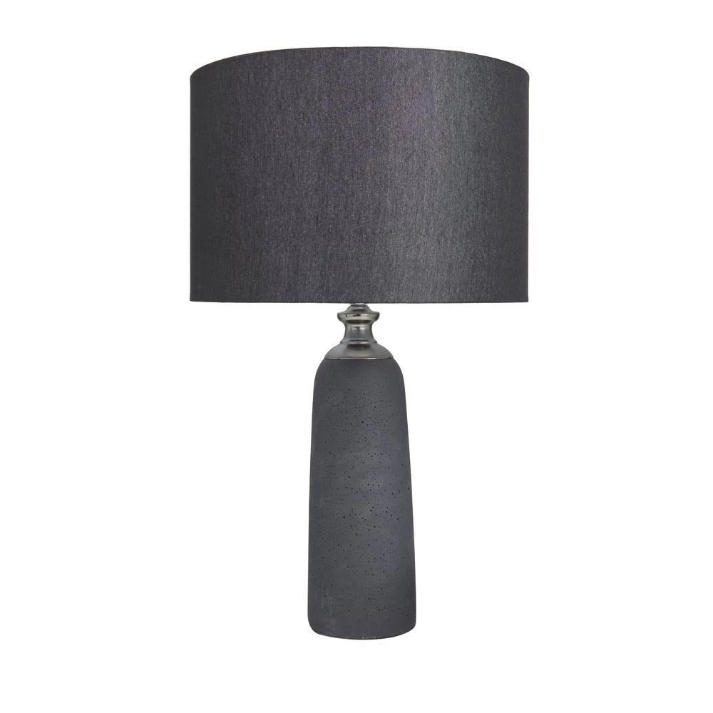 23 in. Brown Cement Modern Table Lamp by Litton Lane 7 23 in. Brown Cement Modern Table Lamp by Litton Lane - Image 5