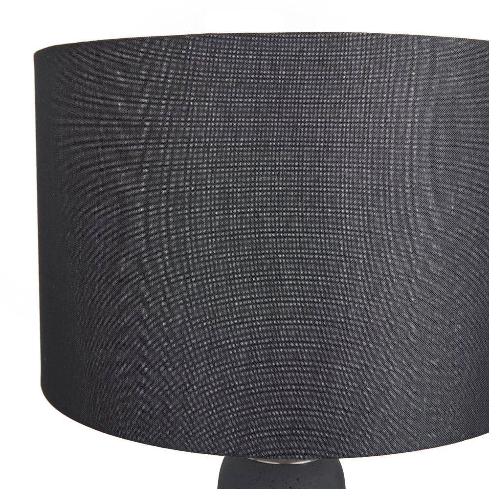 23 in. Brown Cement Modern Table Lamp by Litton Lane 4 23 in. Brown Cement Modern Table Lamp by Litton Lane - Image 2
