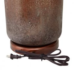 31 in. Brown Glass Modern Accent Lamp by Litton Lane -Litton Lane Sales brown litton lane table lamps 042622 44 1000