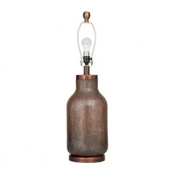 31 in. Brown Glass Modern Accent Lamp by Litton Lane -Litton Lane Sales brown litton lane table lamps 042622 c3 1000