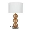 29 in. Brown Wicker Bohemian Accent Lamp by Litton Lane -Litton Lane Sales brown litton lane table lamps 042686 64 1000