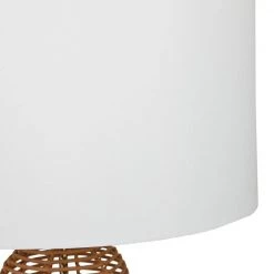 29 in. Brown Wicker Bohemian Accent Lamp by Litton Lane -Litton Lane Sales brown litton lane table lamps 042686 a0 1000