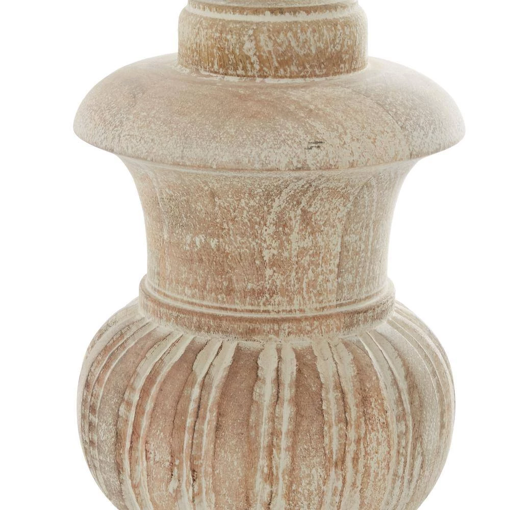 27 in. Brown Mango Wood Table Lamp by Litton Lane 8 27 in. Brown Mango Wood Table Lamp by Litton Lane - Image 6