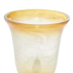 8 in. x 18 in. Rustic Elegance Brown Polystone and Gold Glass Candle Home Decor by Litton Lane -Litton Lane Sales brown litton lane table lamps 44938 1f 1000