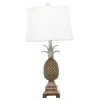 15 in. Brown Polystone Table Lamp (Set of 2) by Litton Lane