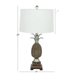 15 in. Brown Polystone Table Lamp (Set of 2) by Litton Lane 23 15 in. Brown Polystone Table Lamp (Set of 2) by Litton Lane -Litton Lane Sales brown litton lane table lamps 78496 76 1000