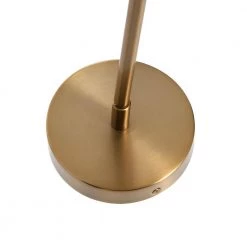 Ezra - Modern 1-Light Brushed Brass Metal and Frosted Glass Pendant Light by Robert Stevenson Lighting -Litton Lane Sales brushed brass robert stevenson lighting pendant lights ec1310 fa 1000