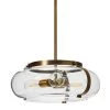 Alston 3-Light Glass and Metal Ceiling Light, Brushed Bronze by Robert Stevenson Lighting -Litton Lane Sales brushed bronze robert stevenson lighting chandeliers ec1217 64 1000
