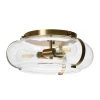 Alston - Glass and Metal Flush Mount Ceiling Light, Brushed Bronze by Robert Stevenson Lighting