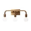 Benson - 3-Light Brushed Gold Metal Exposed Bulb Vanity Light by Robert Stevenson Lighting -Litton Lane Sales brushed gold robert stevenson lighting vanity lighting ec1320c 64 1000
