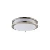 Axton 12 ft. Dia 2-Light Brushed Nickel Flush Mount Mount Ceiling Fixture by Bromi Design -Litton Lane Sales brushed nickel bromi design flush mount lights b6702 64 1000