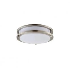 Axton 12 ft. Dia 2-Light Brushed Nickel Flush Mount Mount Ceiling Fixture by Bromi Design