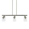 Jameson - 6-Light Brushed Nickel Chandelier Metal and Seedy Glass by Robert Stevenson Lighting -Litton Lane Sales brushed nickel robert stevenson lighting chandeliers ec1132b 64 1000