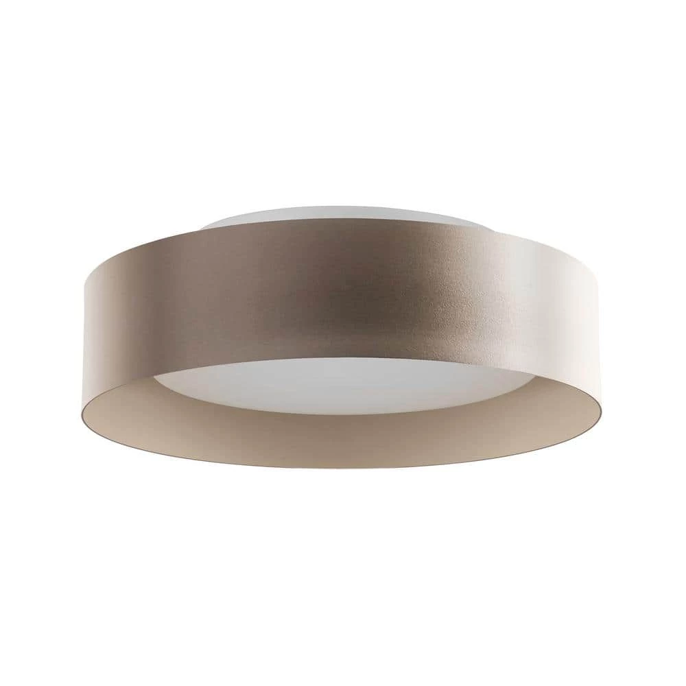 Lynch 15.75 in. 3-Light Champagne Flush Mount Ceiling Light by Bromi Design 3 Lynch 15.75 in. 3-Light Champagne Flush Mount Ceiling Light by Bromi Design