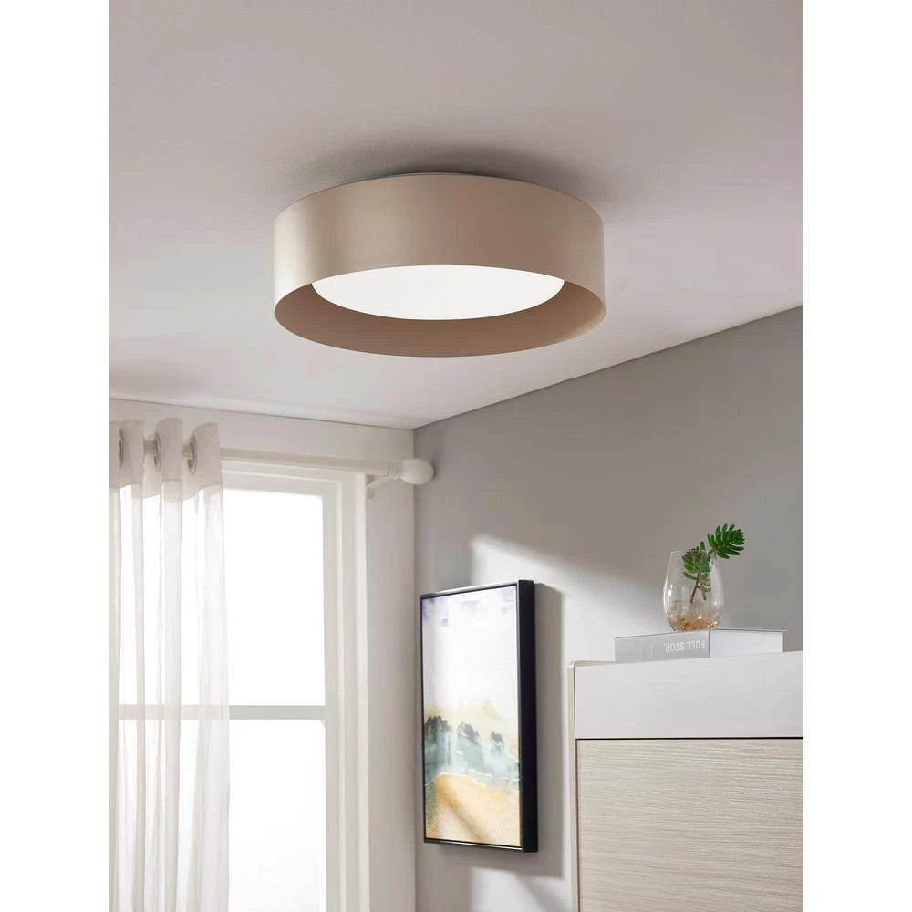 Lynch 15.75 in. 3-Light Champagne Flush Mount Ceiling Light by Bromi Design 4 Lynch 15.75 in. 3-Light Champagne Flush Mount Ceiling Light by Bromi Design - Image 2