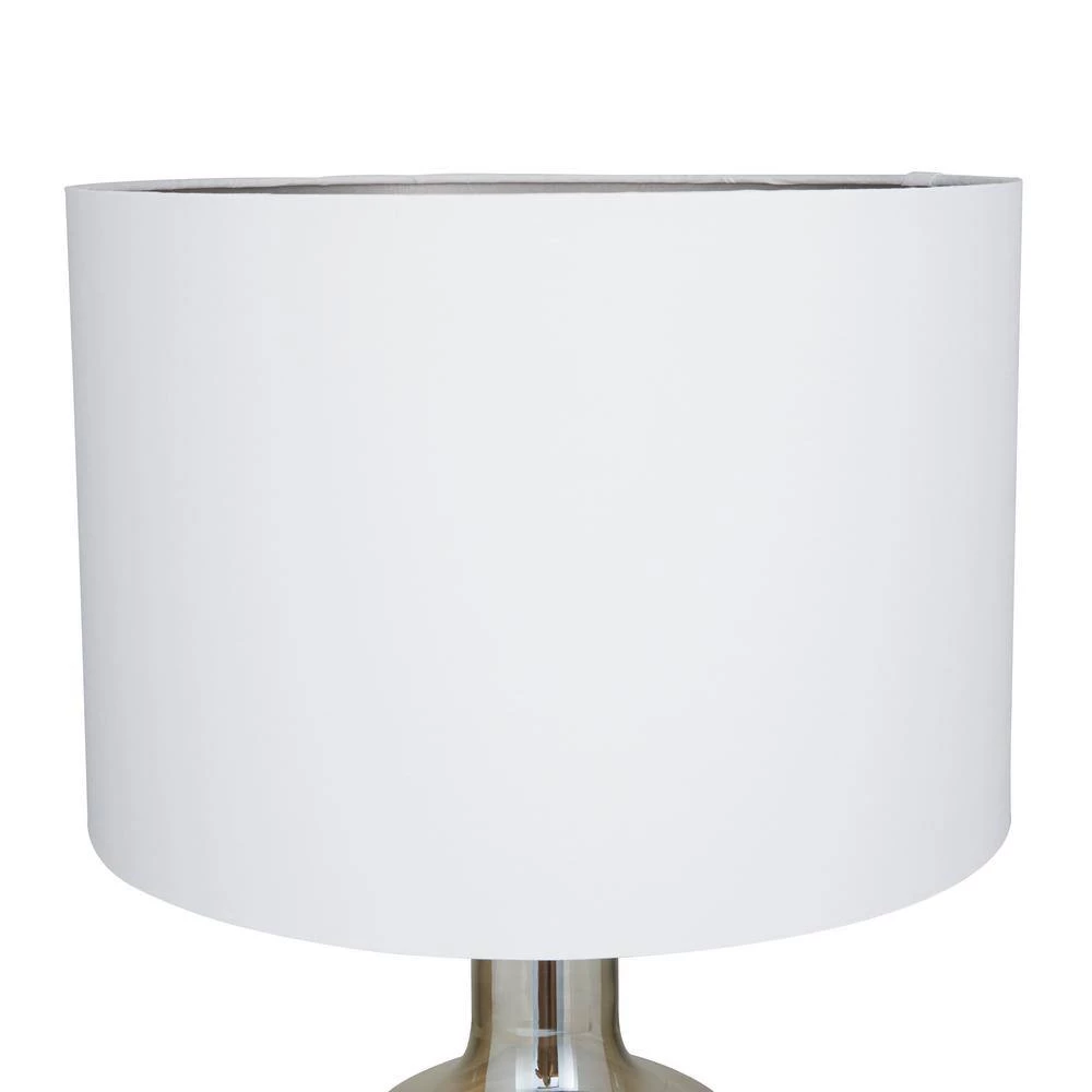 27 In. White Polyester Traditional Table Lamp by Litton Lane 8 27 In. White Polyester Traditional Table Lamp by Litton Lane - Image 6